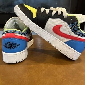 Jordan Kids Sneakers - Red, Blue, Yellow, Black